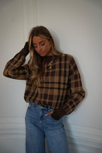 Pull À Carreaux Esmee - Camel