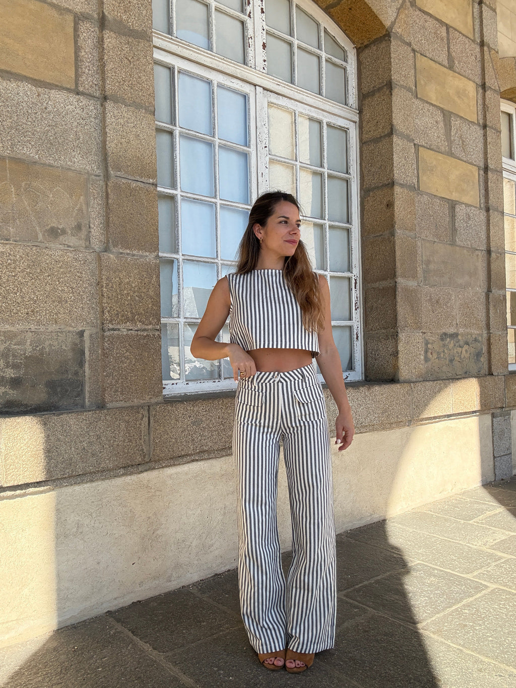 Blue Sailor Striped Trousers