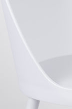 Pip All - Lot De 2 Chaises De Salle À Manger - Plastique polypropylène - Blanc