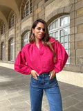 Blouse Vichy Fushia Clothilde