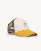 Cappellino kaki e giallo