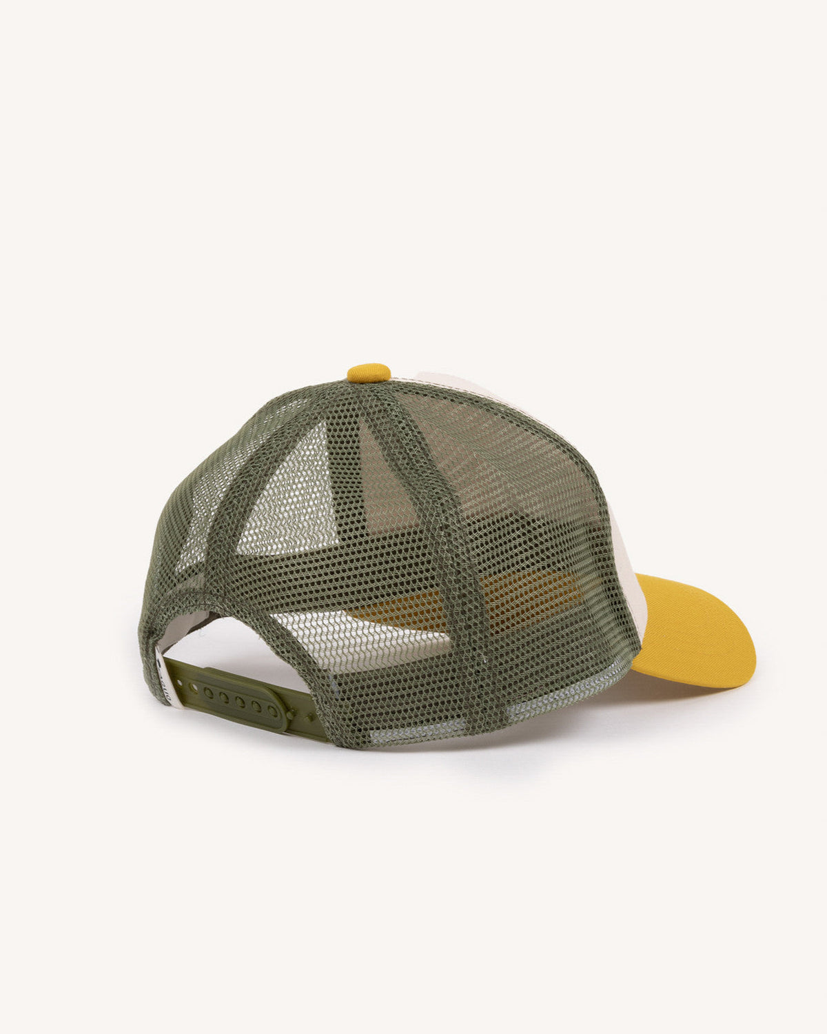Cappellino kaki e giallo