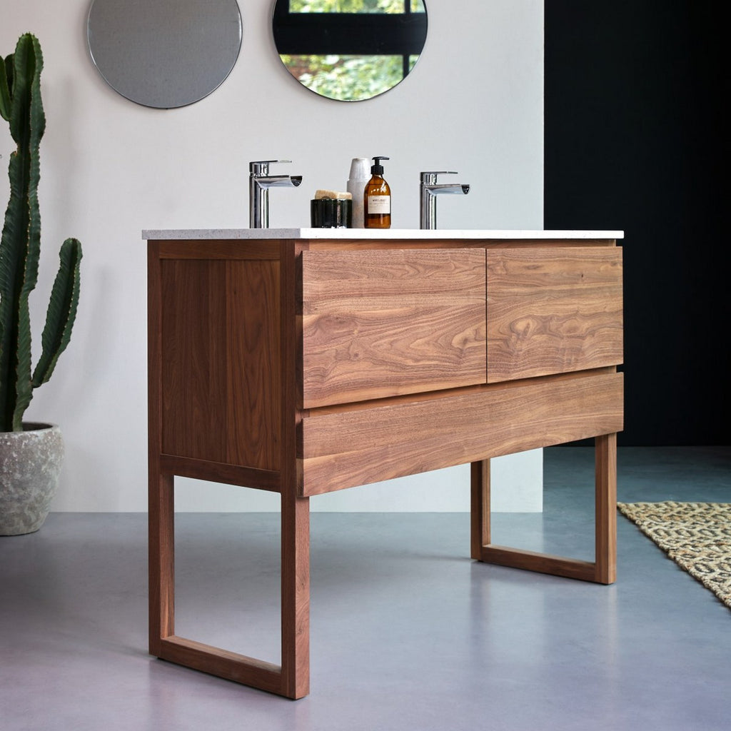 Edgar - Mueble de baño - Nogal - Beige