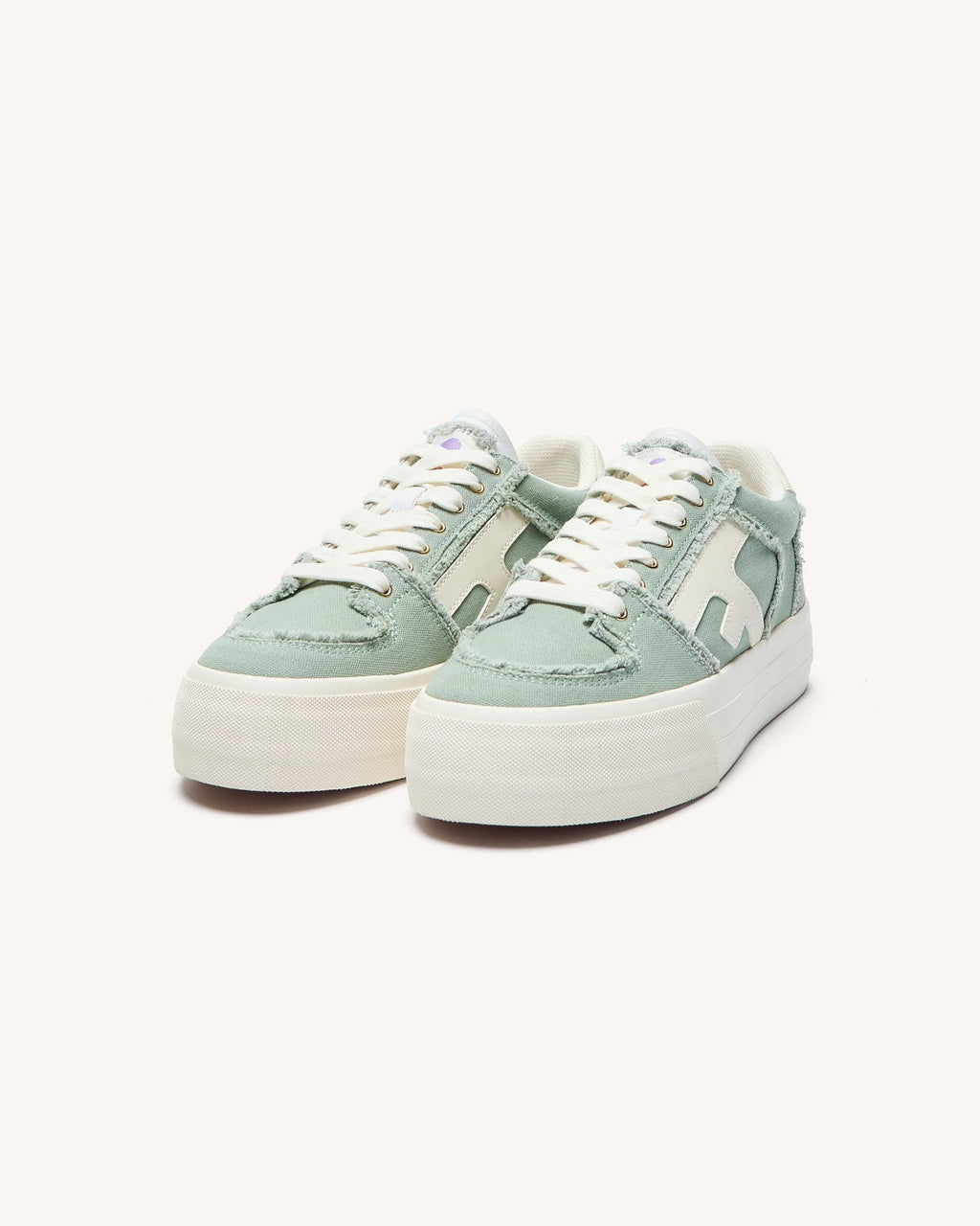 Baskets En Toile Vert Clair