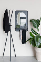 Étagère Pascal M - Miroir - Fer - Noir
