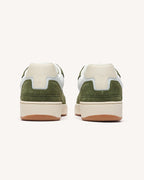 Sneakersy Ze Wzorem W Panterkę I Khaki Ze Skóry
