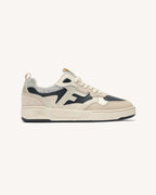 Black and Gold Leather Trainers