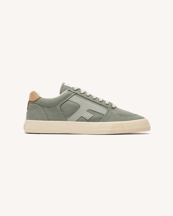 Baskets En Toile Kaki Foncé