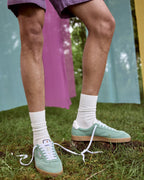 Baskets Cuir Suède Vert Clair