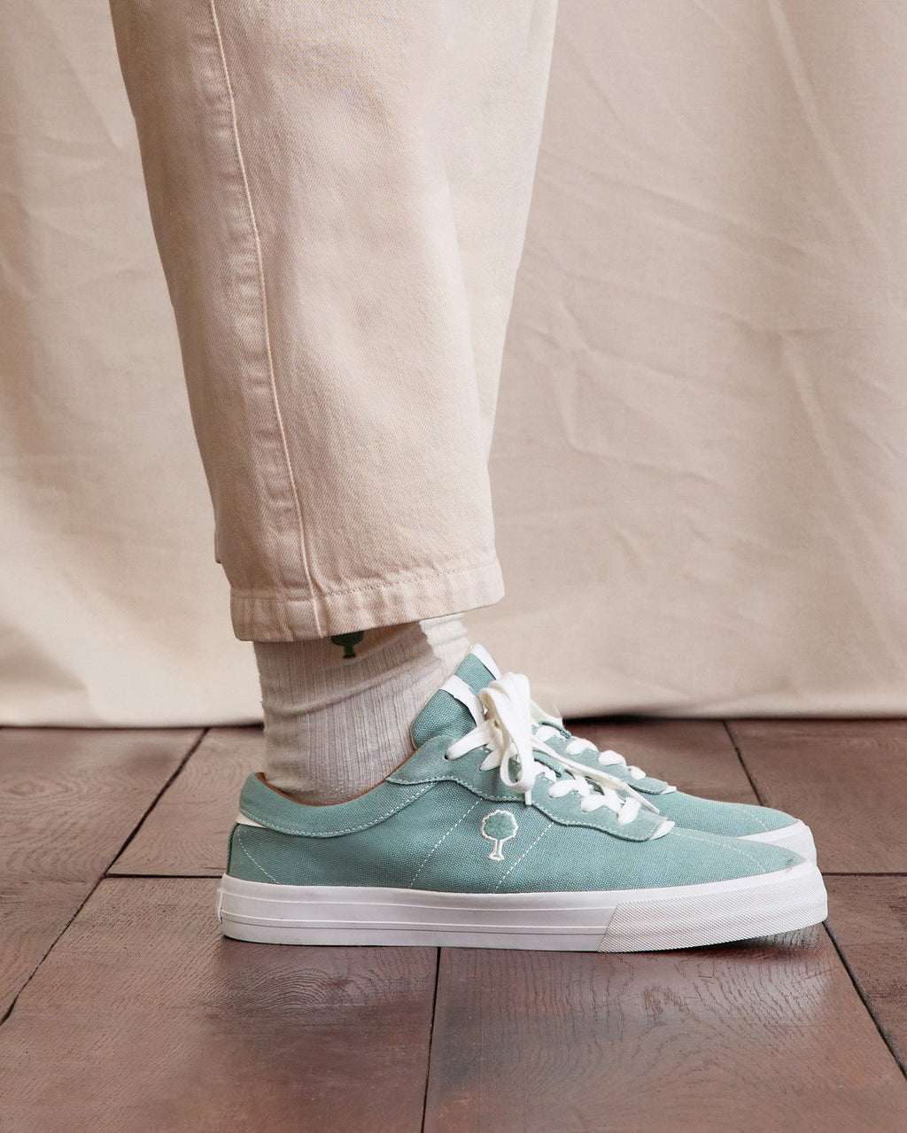 Baskets En Toile Vert Clair