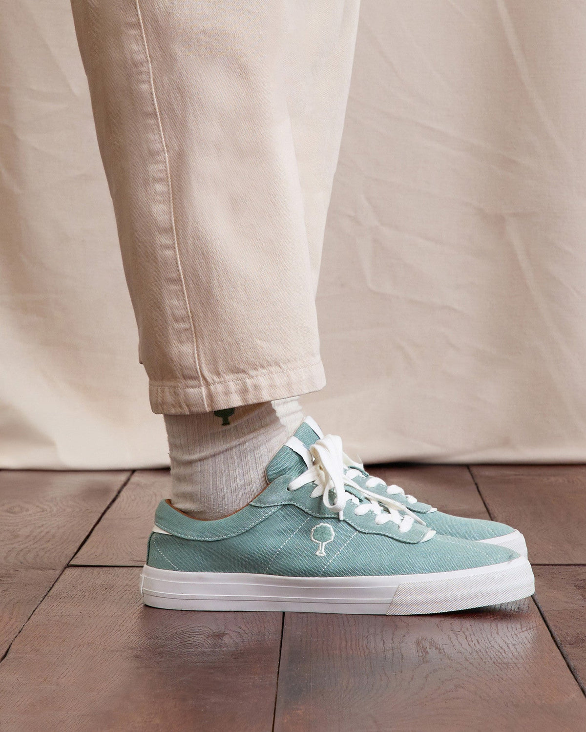 Baskets En Toile Vert Clair