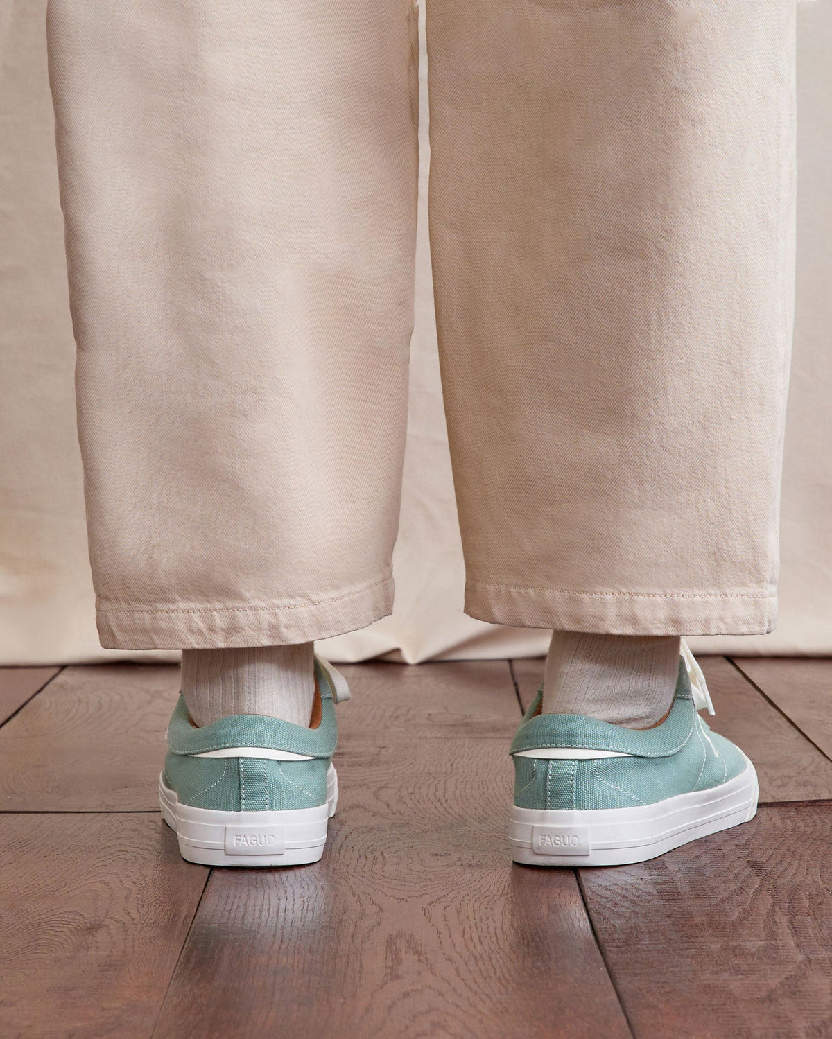 Baskets En Toile Vert Clair