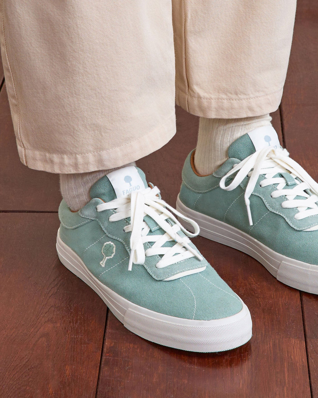 Baskets En Toile Vert Clair