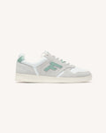 Baskets Blanc Et Vert Clair Cuir