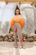 Le Pantalon Andrea A  Fleurs