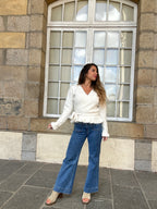 Cárdigan con lazo Helena beige