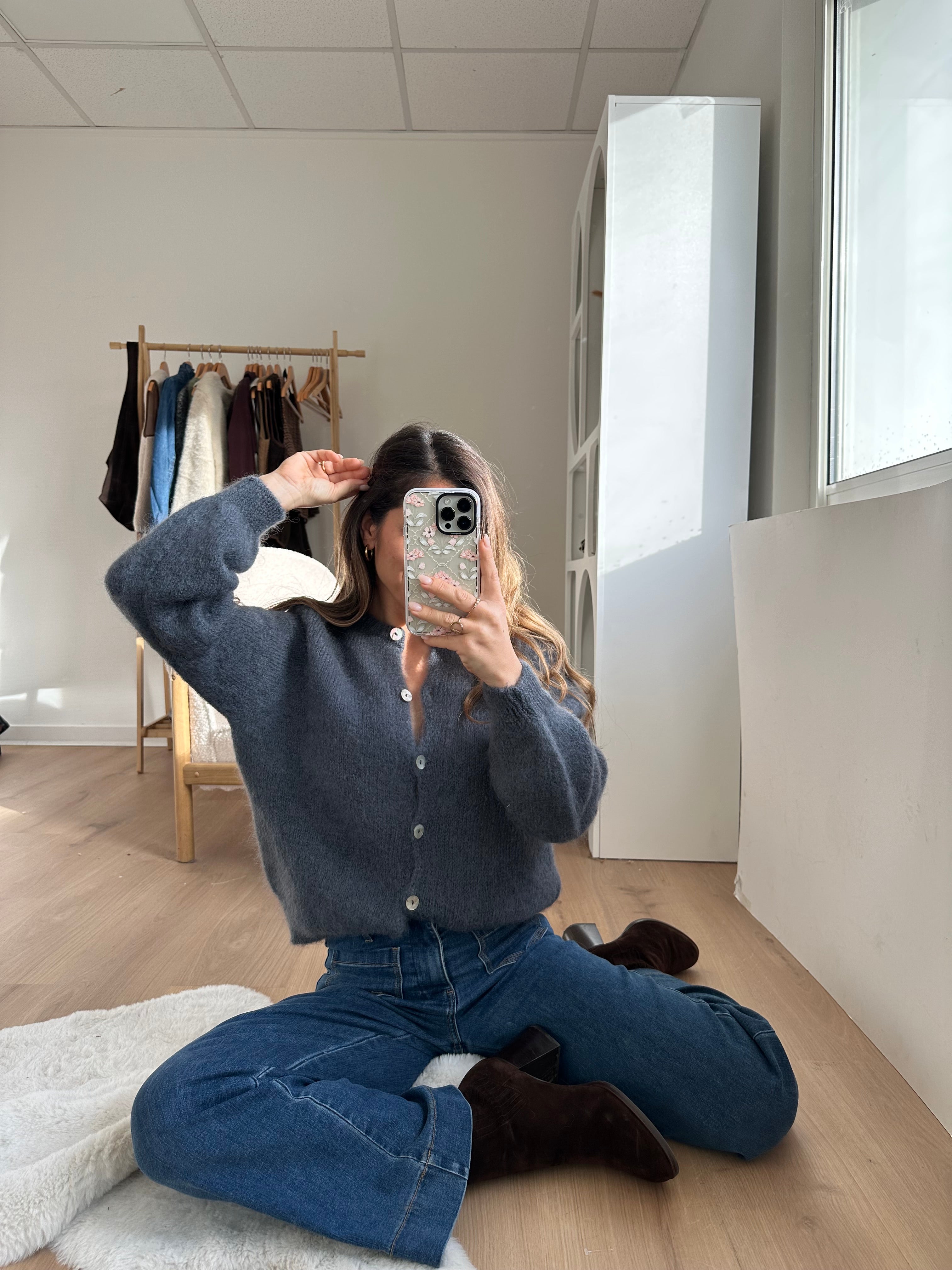Dark Gray Bianca Wool Knit