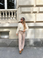 Pantalon Vichy Camel Aurora