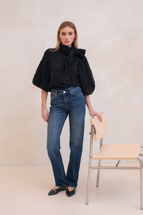 Vaqueros Le Daisy - Denim azul oscuro