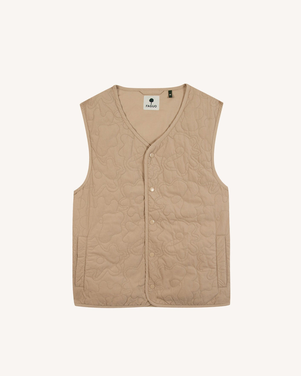 Gilet in cotone taupe