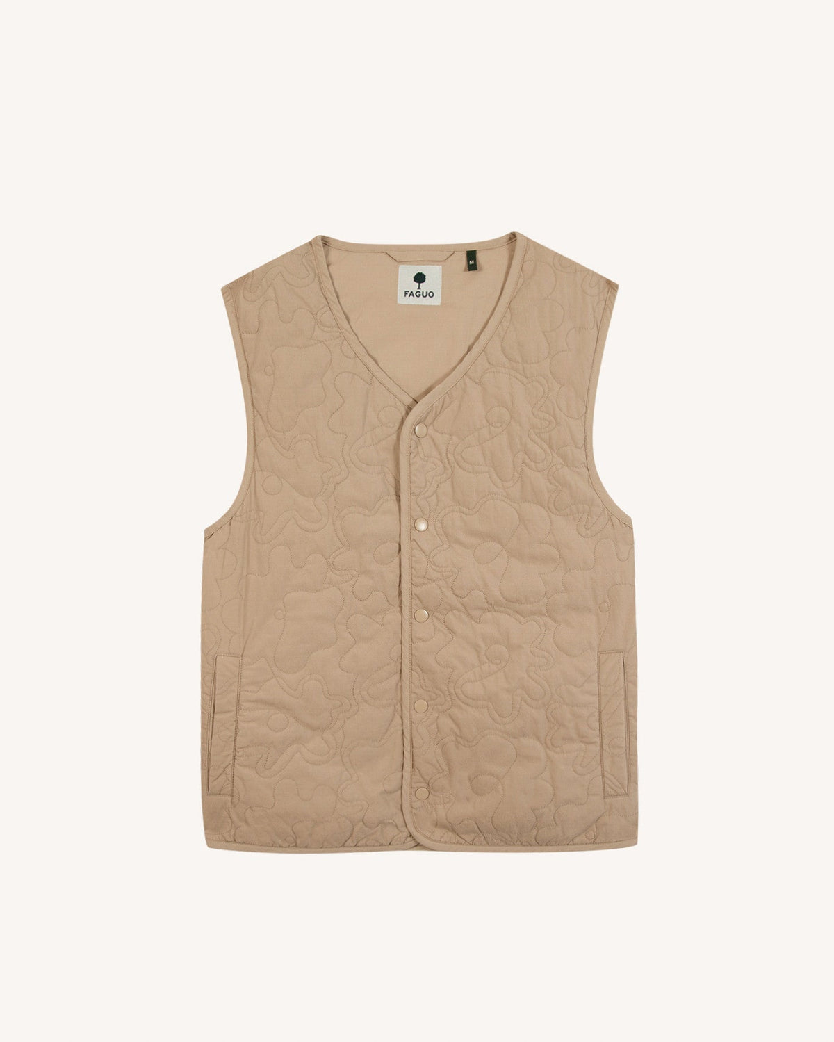 Gilet in cotone taupe
