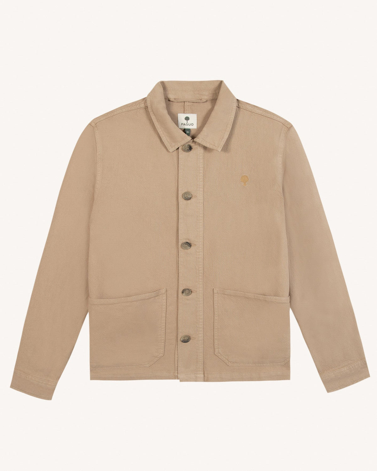 Chaqueta de algodón topo