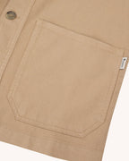 Chaqueta de algodón topo