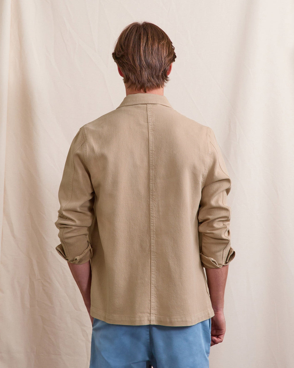 Chaqueta de algodón topo