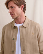 Chaqueta de algodón topo