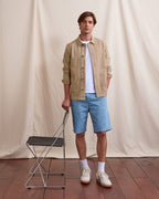 Chaqueta de algodón topo