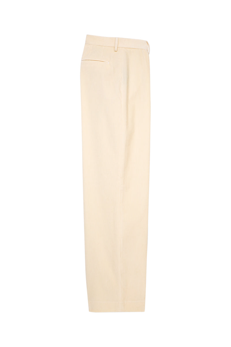 The Kooples - Pantalón Wide Legs de Terciopelo Crudo - Mujer