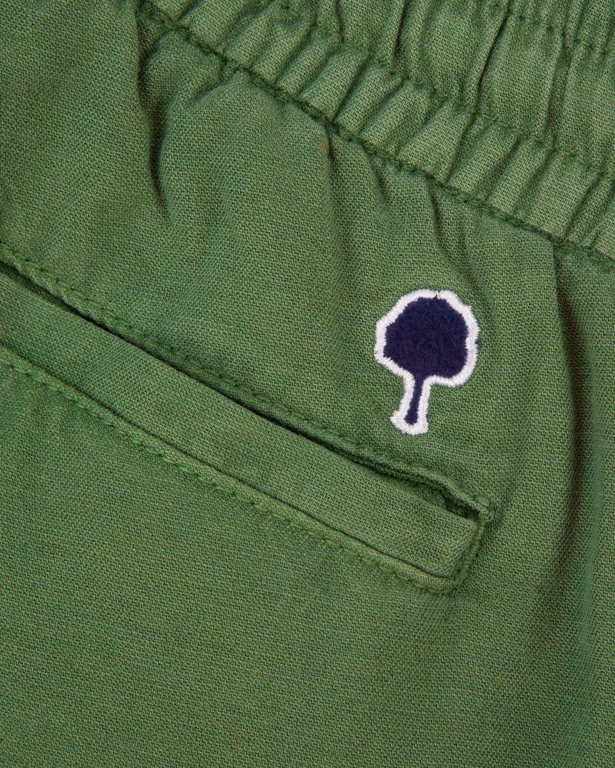 Pantalon En Lin Vert Sapin