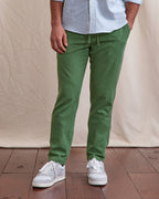 Pantalon En Lin Vert Sapin