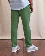 Pantalon En Lin Vert Sapin