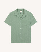 Chemise Manches Courtes Vert Clair Viscose