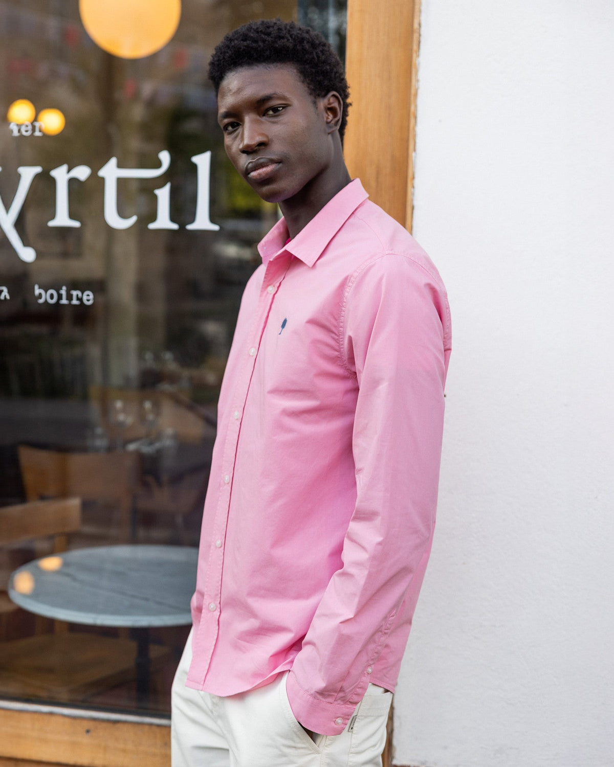 Roze overhemd
