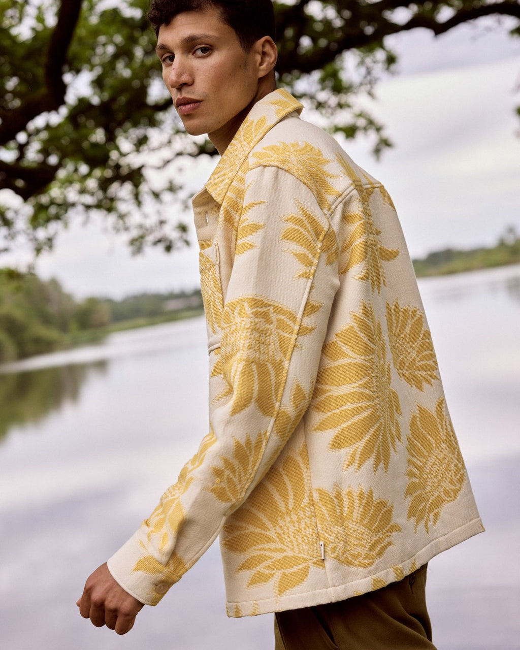 Surchemise Crème Et Jaune