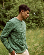 Sweat Col Rond Vert Sapin