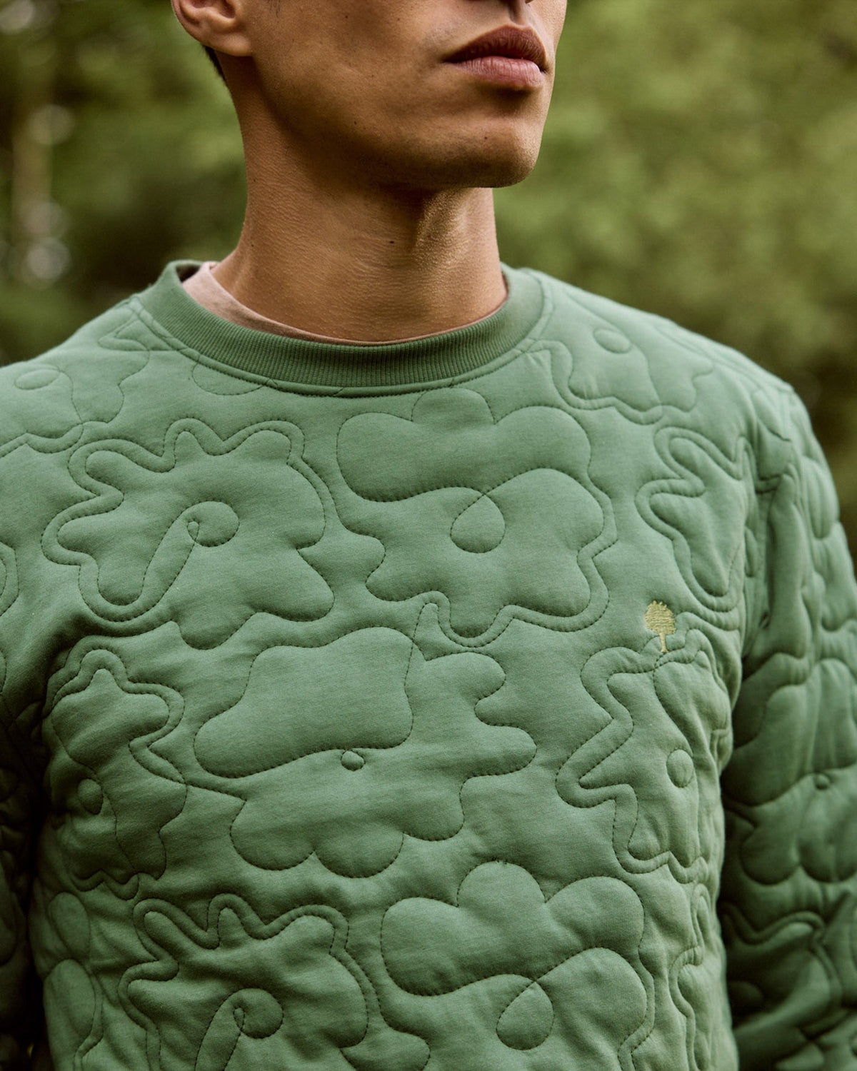 Sweat Col Rond Vert Sapin