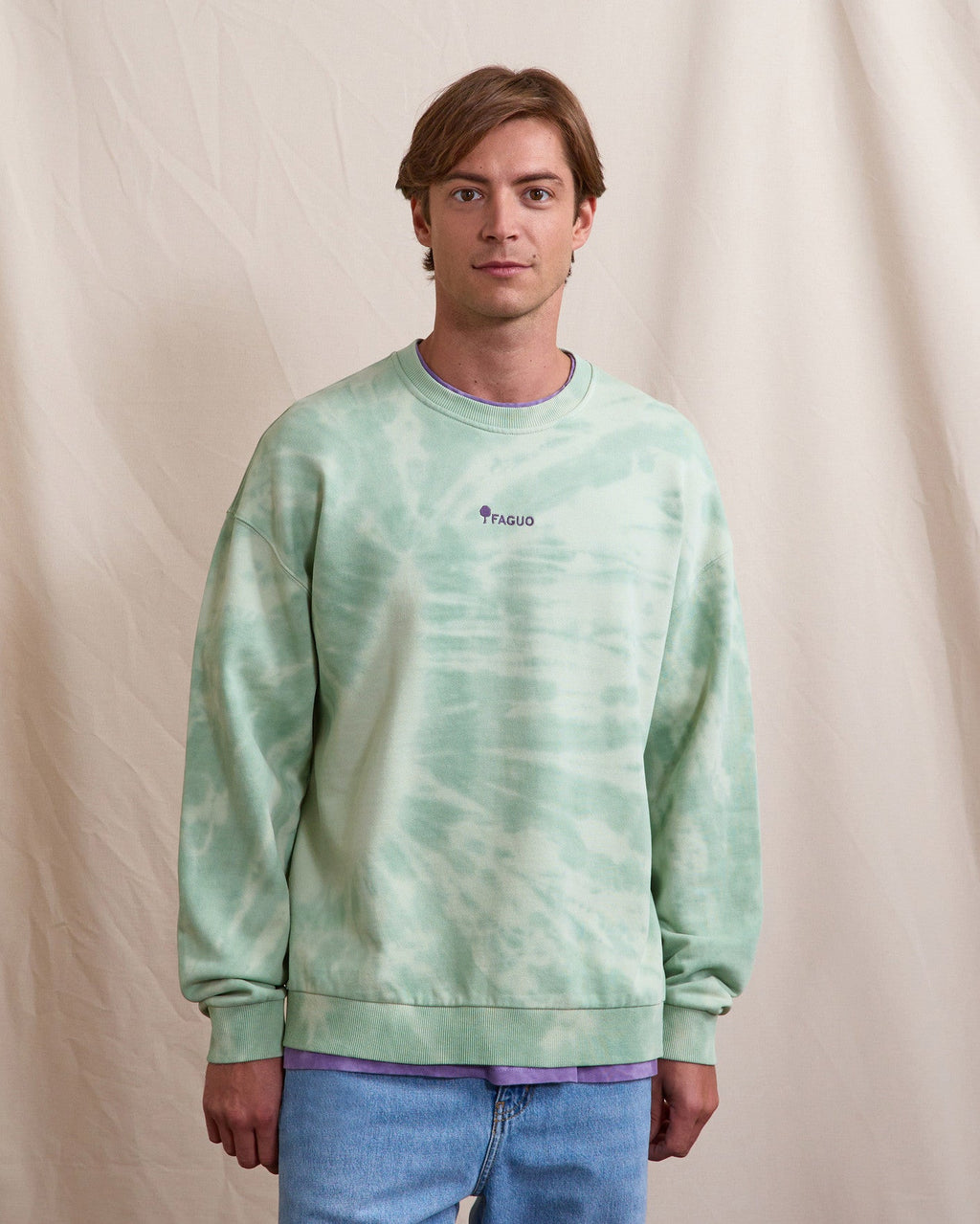 Sweat Col Rond Vert Menthe