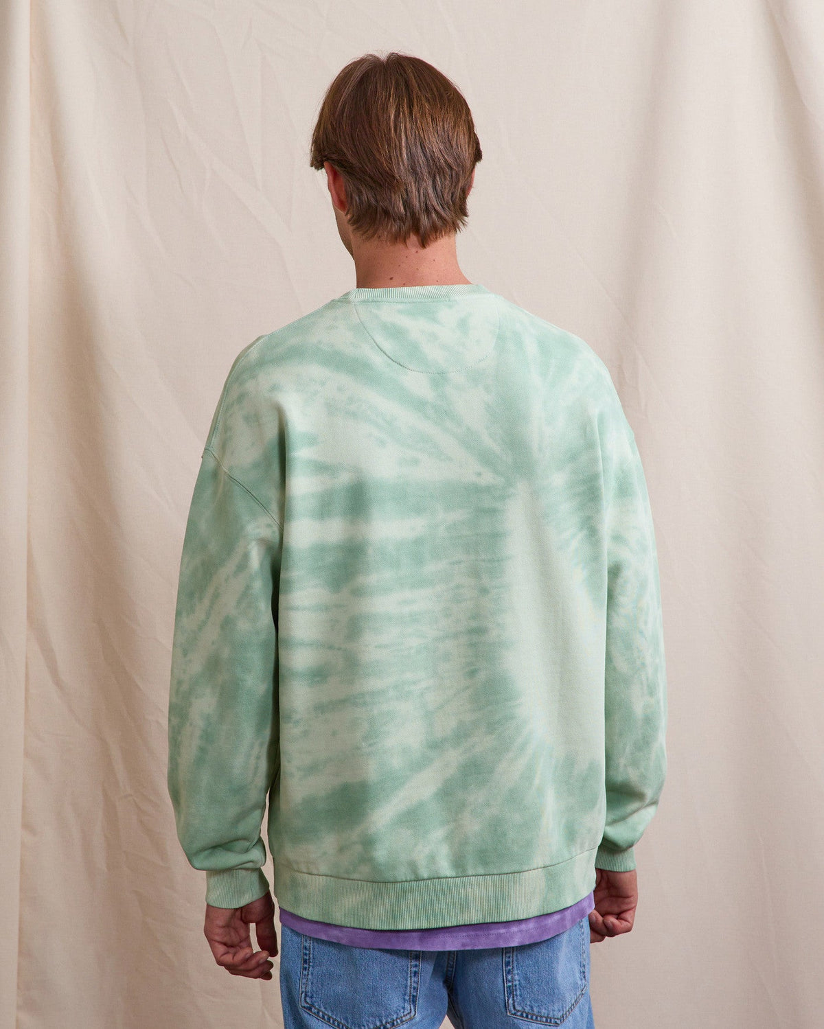 Sweat Col Rond Vert Menthe
