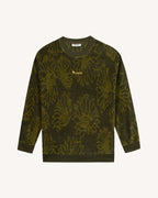 Sweat Col Rond Kaki Coton Bio