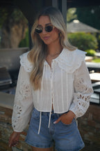 Blouse Brodée Billie - Blanche