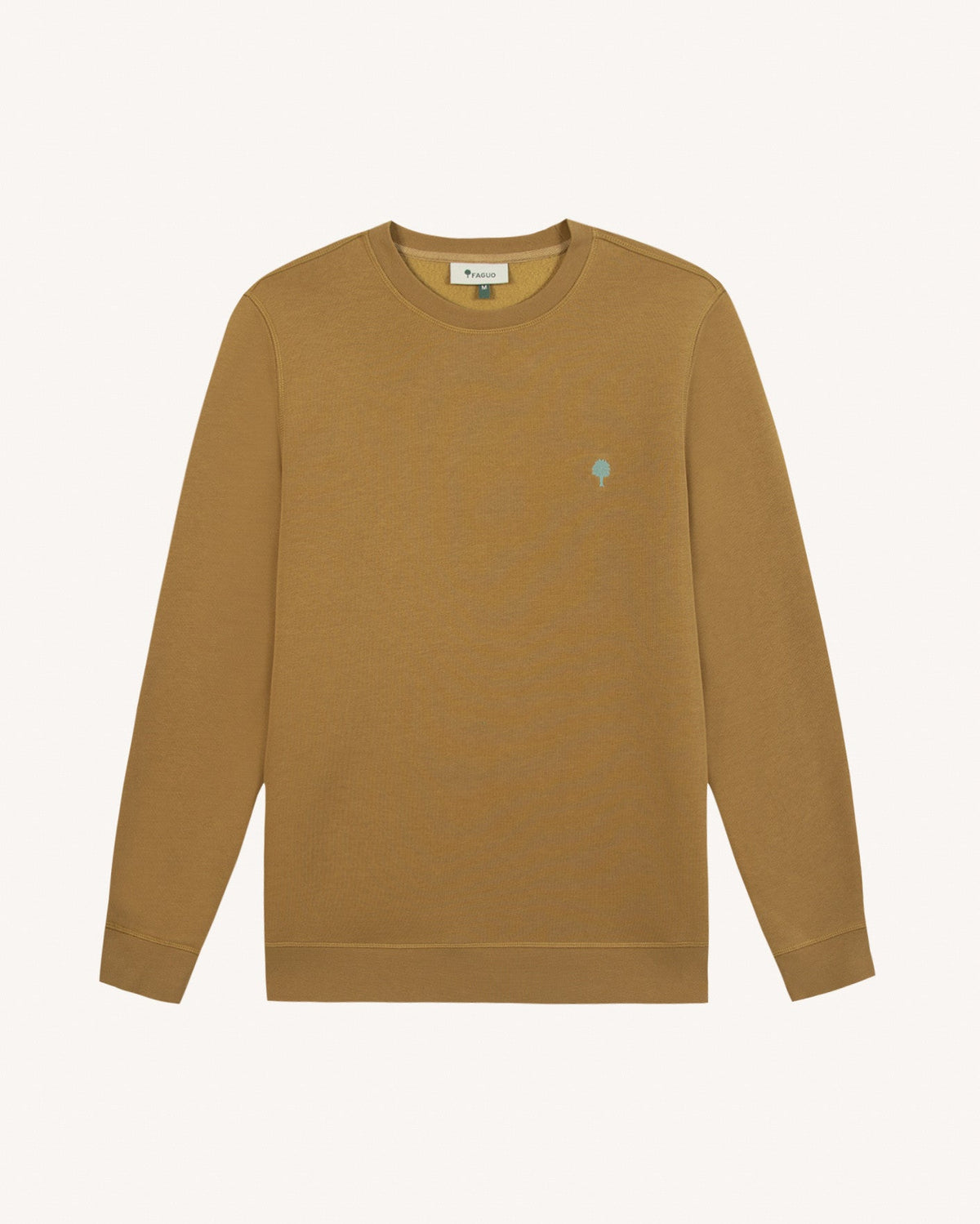 Sweatshirt mit Rundhalsausschnitt Hellbeige