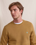 Sweatshirt mit Rundhalsausschnitt Hellbeige