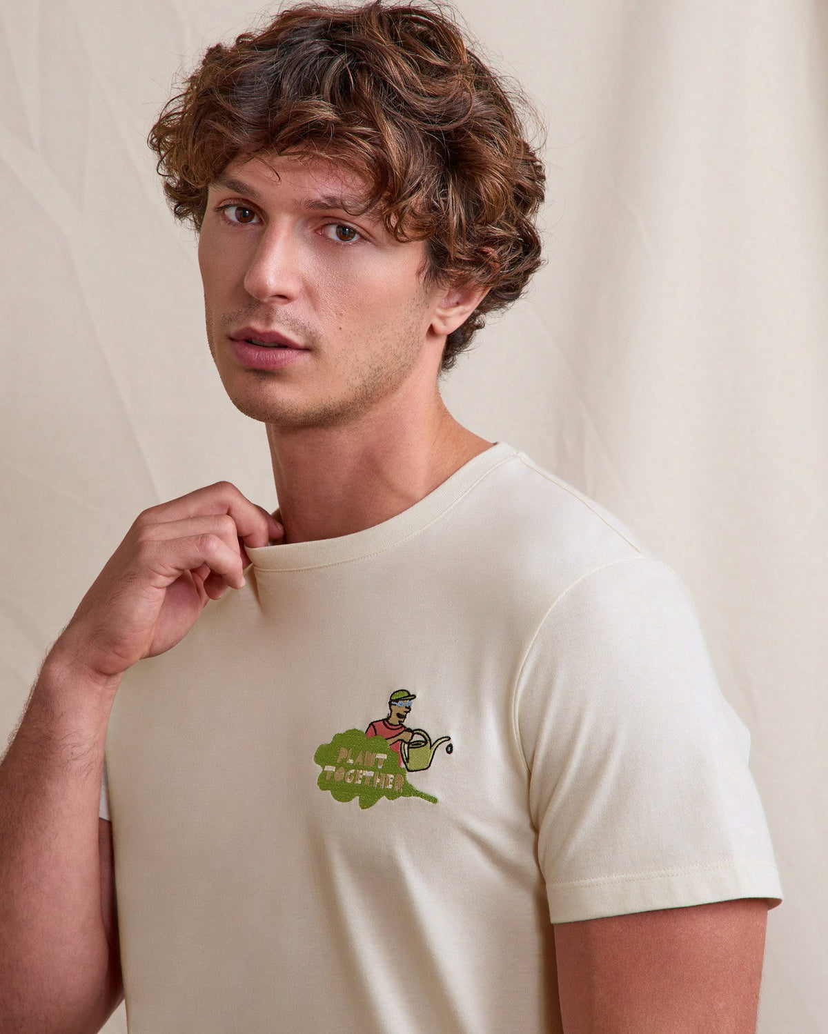 Camiseta cruda Plant Forever de algodón