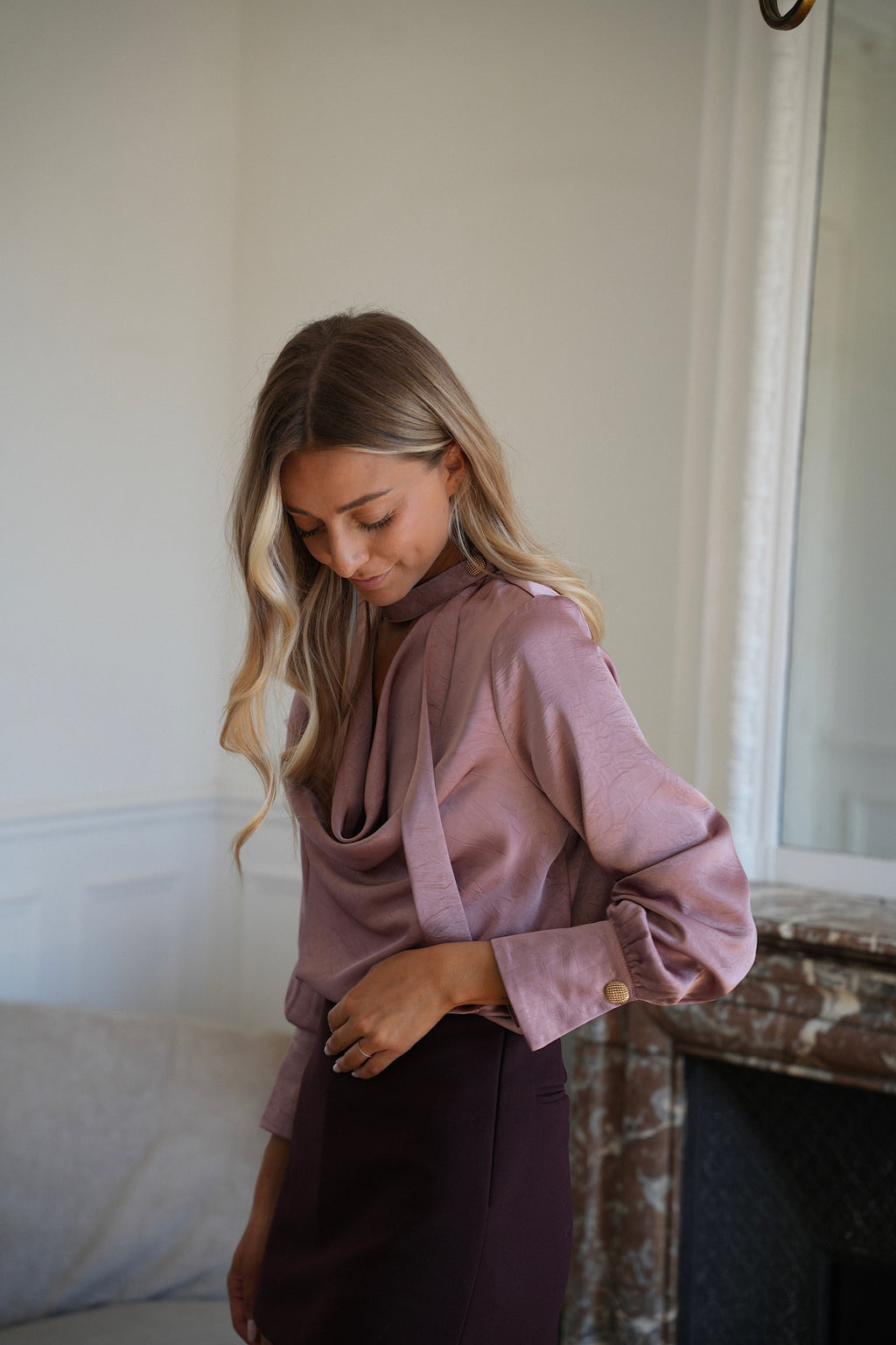 Sandra Fluid Blouse - Pink