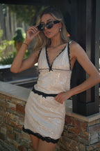 Alima Sequin Top - Cream