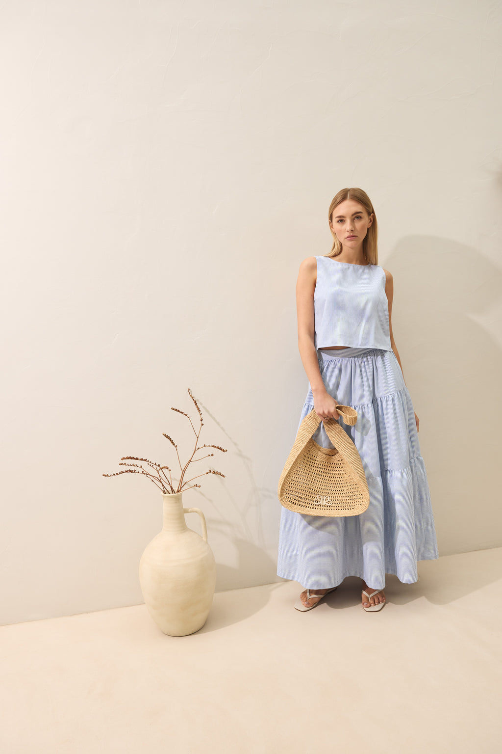 Le Boris Skirt - Light Blue