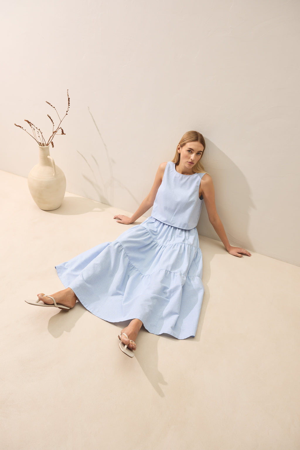 Le Boris Skirt - Light Blue